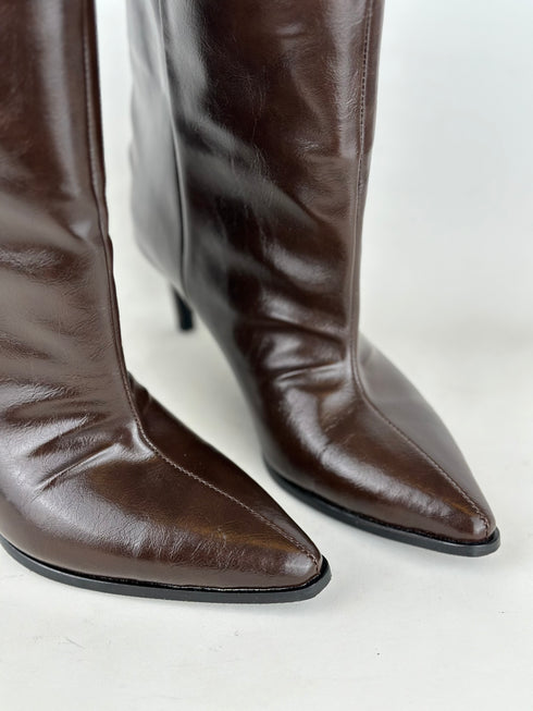 FLATY Acı Kahverengi XL Geniş Kalıp BOOTIE